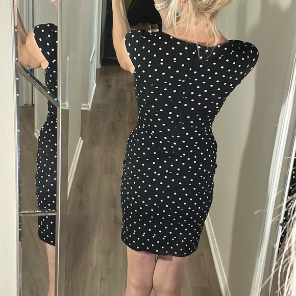 DAIIIBABYYY  -  French Lace Polyester Fiber Patchwork Dress, Summer V-neck, Elegant Polka Dot, Waistband, Slimming Long Skirt main image 1